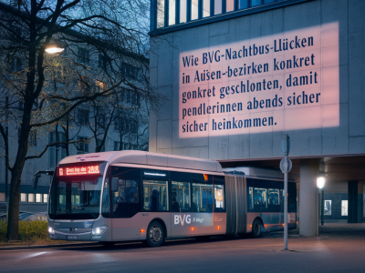 Wie bvg‑nachtbus‑lücken in außenbezirken konkret geschlossen werden könnten, damit pendlerinnen abends sicher heimkommen