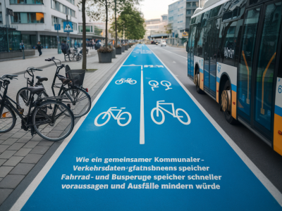 Wie ein gemeinsamer kommunaler verkehrsdatenspeicher fahrrad- und bussperrungen schneller voraussagen und ausfälle mindern würde