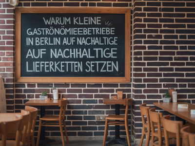 Warum kleine gastronomiebetriebe in berlin auf nachhaltige lieferketten setzen