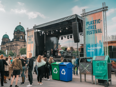 Wie berlins festivals nachhaltiger planen und plastik komplett vermeiden wollen